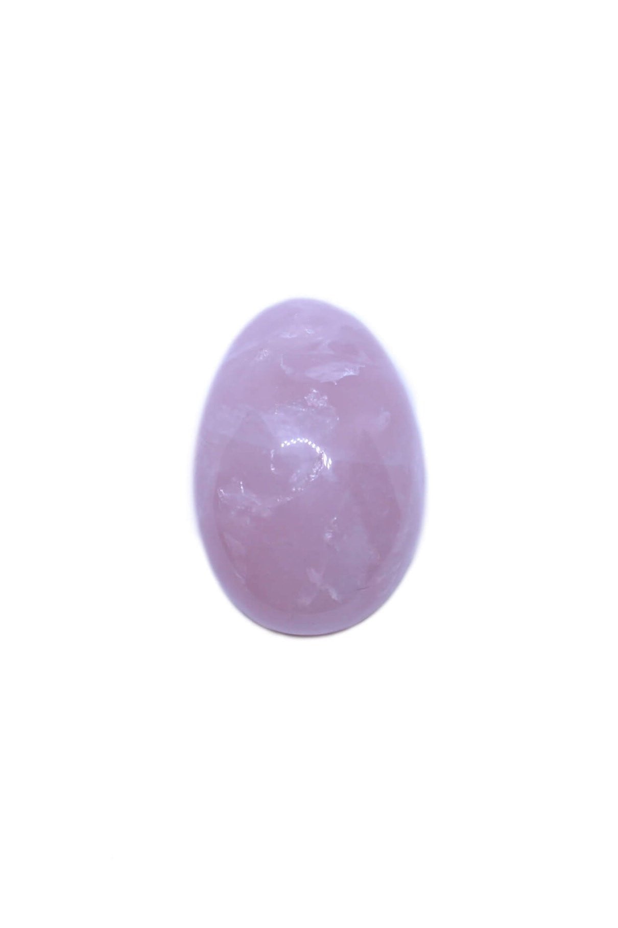 Ovo de Yoni Quartzo Rosa (sem furo) - Cisô Atelier