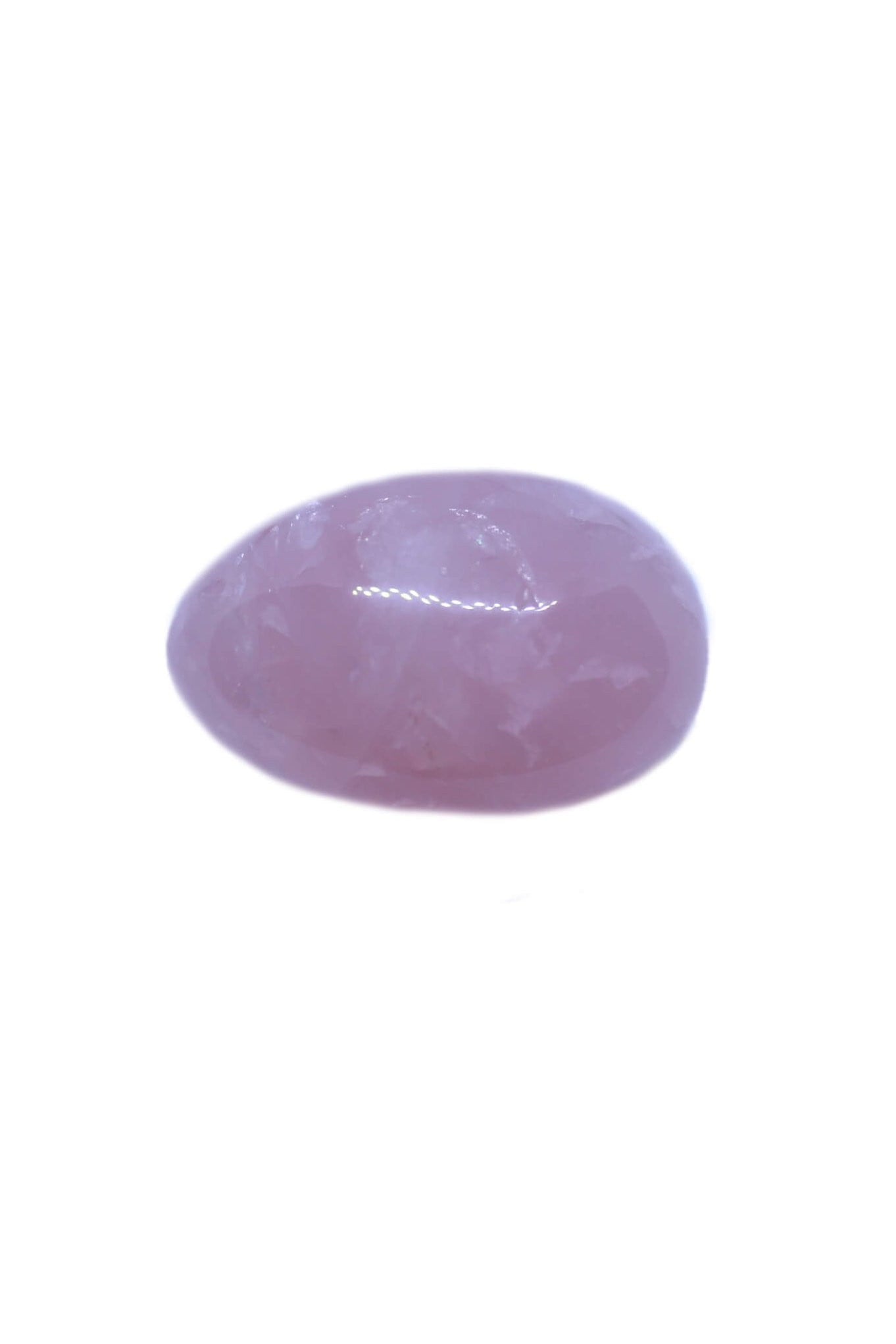 Ovo de Yoni Quartzo Rosa (sem furo) - Cisô Atelier